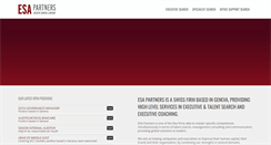 Desktop Screenshot of esa-partners.com